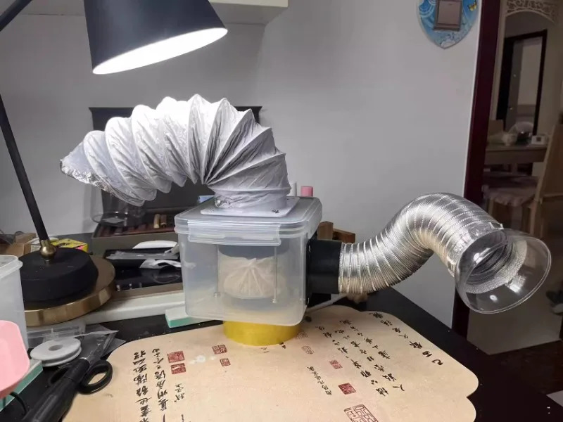 탁상 진공 기 금속 연마 초 흡입 먼지 수집 상자
