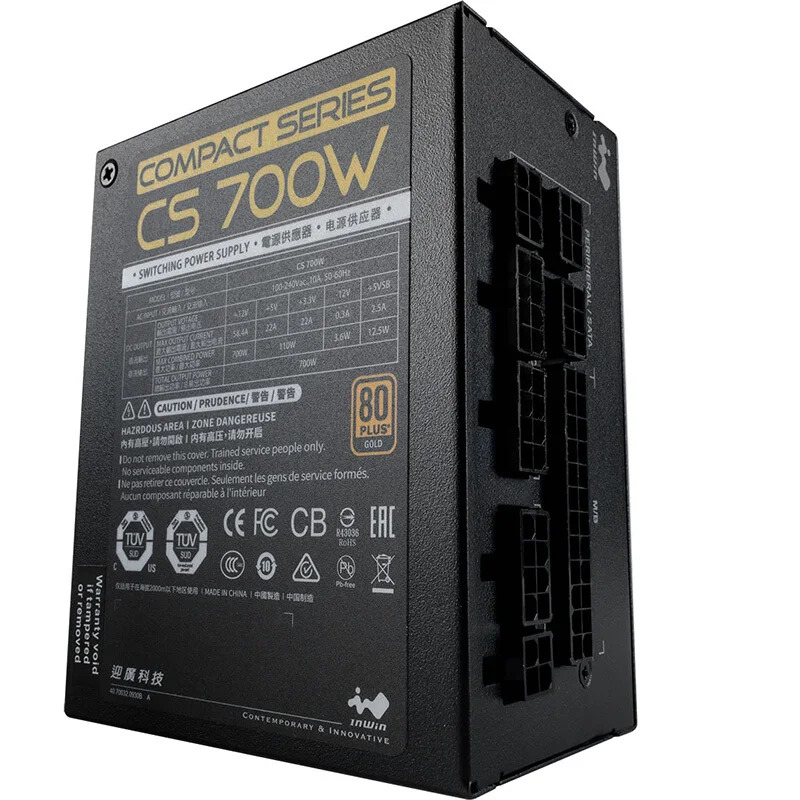 인윈 80 플러스 골드 SFX ITX 저소음 PSU 700W 전원공급장치 CS700W 신