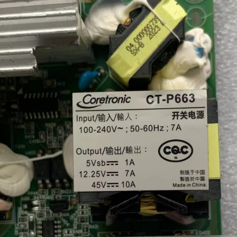 CORNIC 5V1A 12.25V7A 45V10A CT-P663새 원본 전원 보드