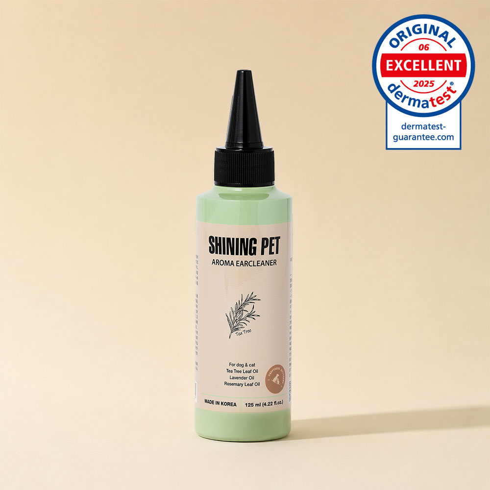 샤이닝펫 아로마 이어클리너 강아지귀세정제 귀청소 티트리 125ml - 메인 이미지