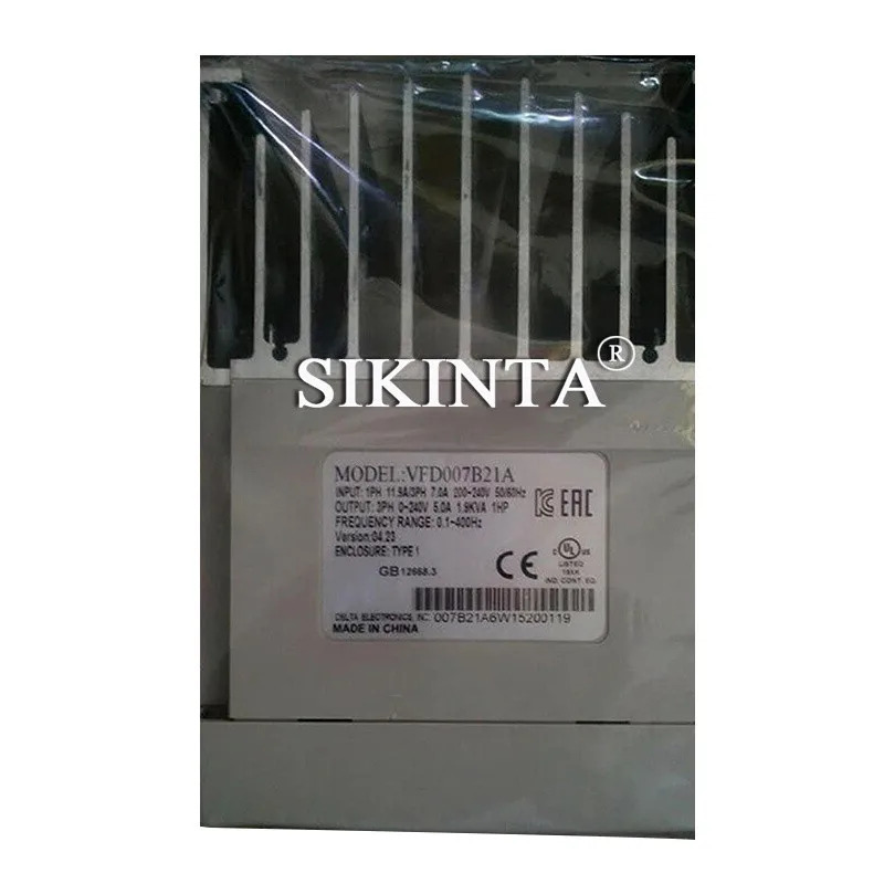 VFD-B 시리즈 인버터 주파수 변환기 VFD007B21A 0.75KW 220V 리퍼