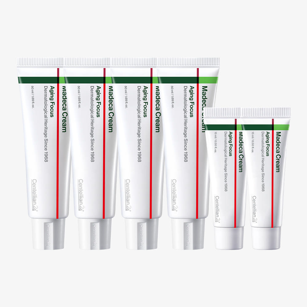 동국제약 센텔리안24 마데카크림 에이징 포커스 주름개선 리프팅 크림 50ml 4개+15ml 2개 상품 이미지