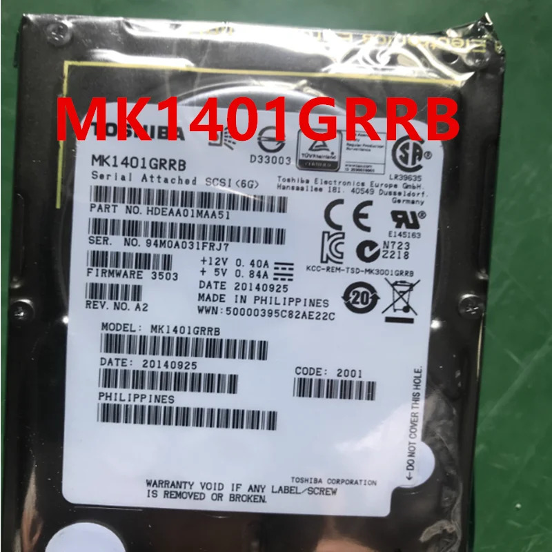 도시바호환 146GB SAS 2.5인치 15K HDD MK1401GRRB오리지널 새 하드