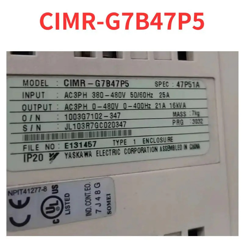 CIMR-G7B47P5 주파수 변환기 리퍼 완료 신
