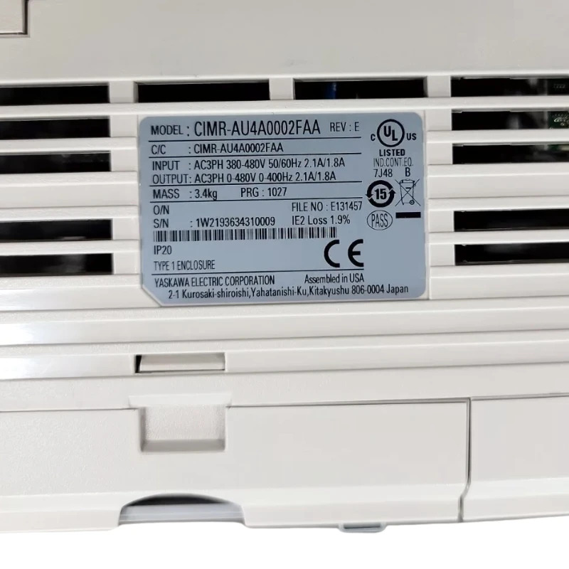 새 Yaskawa CIMR-AU4A0002FAA 인버터
