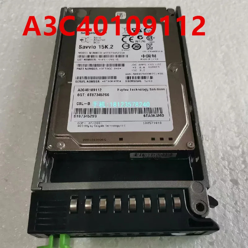 A3C내부 하드 FUJITSU 73GB 2.5 SAS 15K거새 원본 HDD 40109112 ST 973452 SS 9FT066-040
