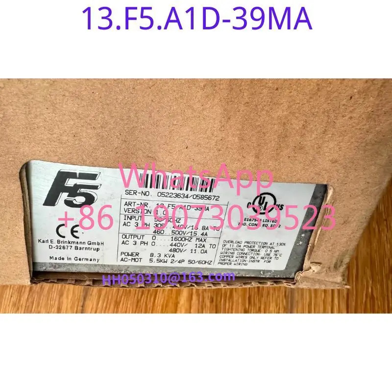 F5 주파수 변환기 13.F5.A1D-39MA 5.5KW