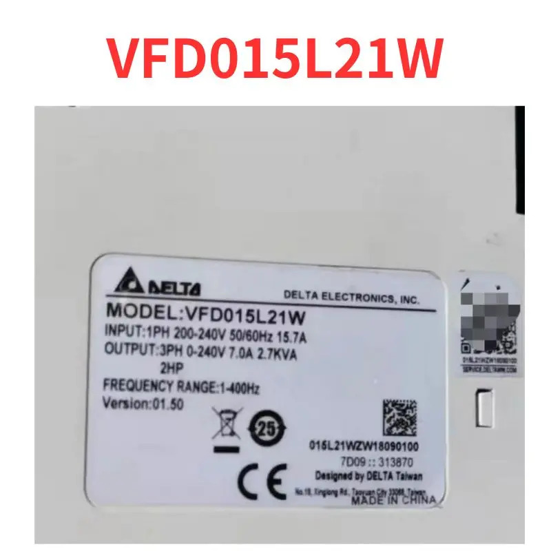 리퍼 완료 신 주파수 변환기 VFD015L21W