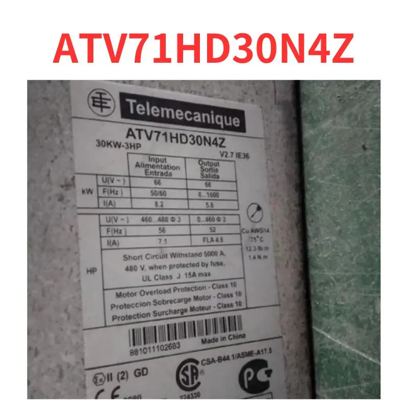 리퍼 ATV71HD30N4Z 주파수 변환기 완료
