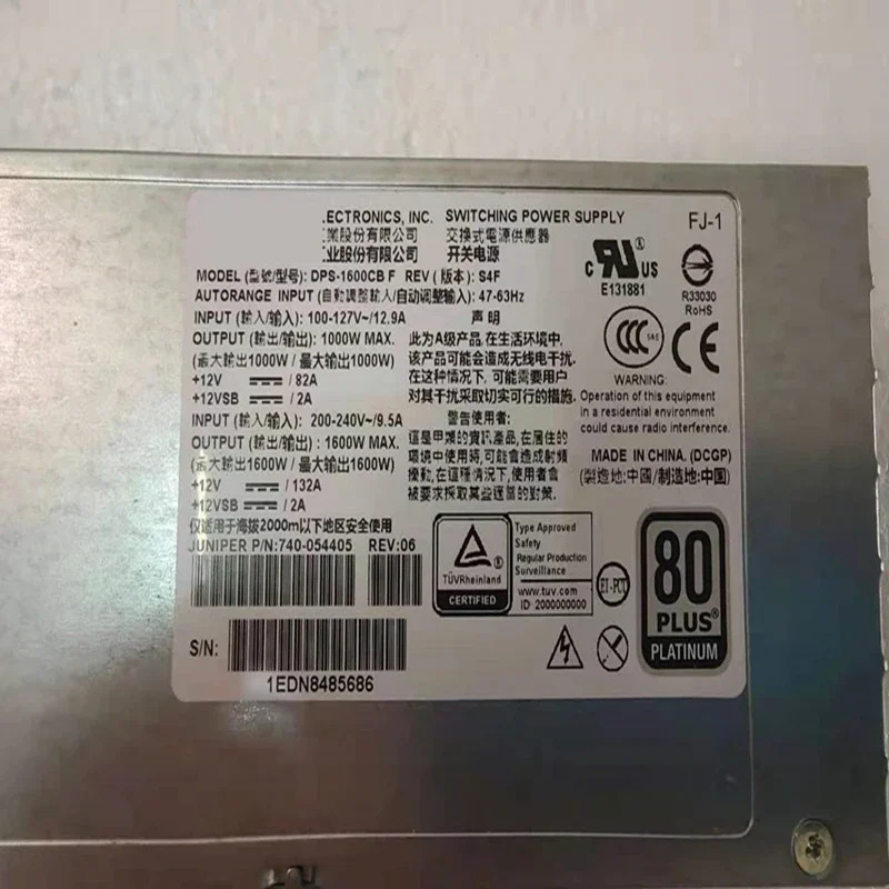 PSU 델타 1600W 스위칭 전원공급장치 DPS-1600CB F 740-054405