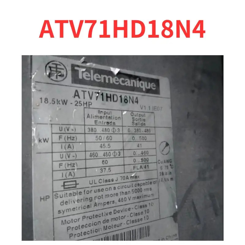 리퍼 완료 주파수 변환기 신 ATV71HD18N4