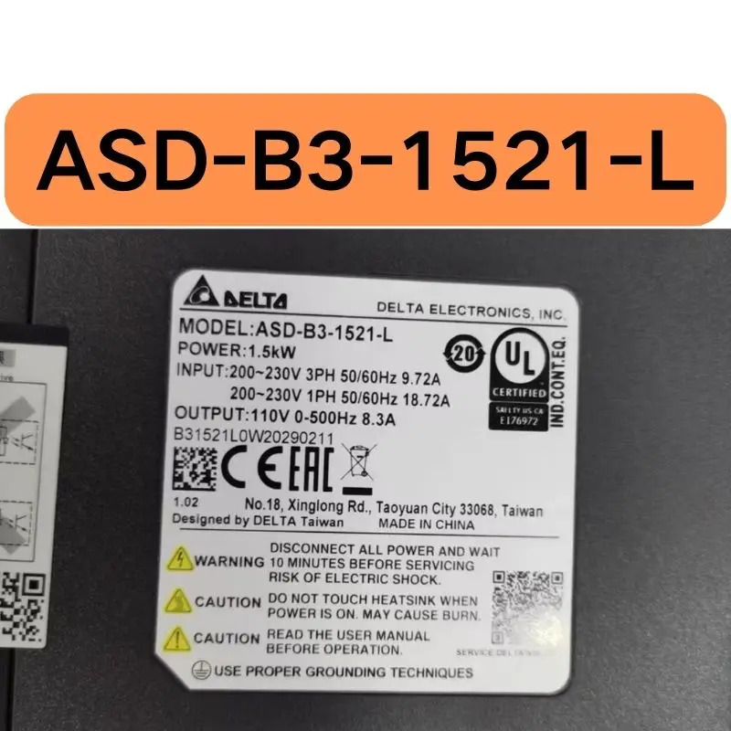 AC 서보 드라이버 ASD-B3-1521-L 1.5KW 신