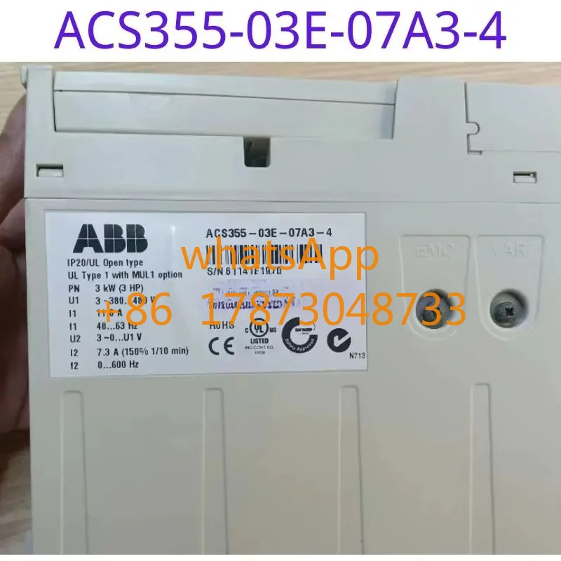 리퍼된 주파수 변환기 ACS355-03E-07A3-4 380V 3kw 기능 그대로
