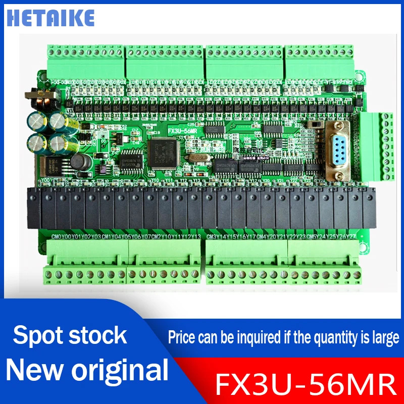 PLC 프로그래밍 로직 컨트롤러 FX3U-14MT 산업제어 보드 아날로그 6AD 2DA 24V 1A 쉘 RS485 신