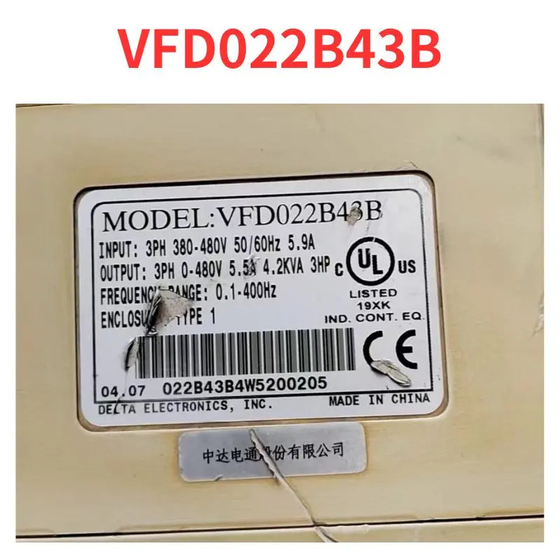 리퍼 완료 주파수 변환기 신 VFD022B43B