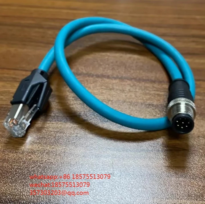 산업이더넷 변속기 센서 케이블 M12 to RJ45 커넥터8 코어 A 코딩