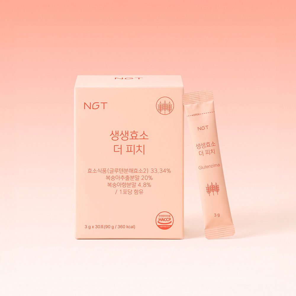 NGT 생생효소 더 피치 네츄럴굿띵스 임산부 효소 복숭아 글루텐분해 30포, 3개 이미지 8