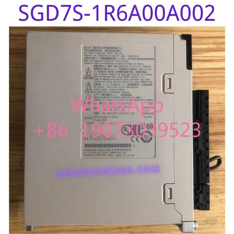 리퍼된 드라이버 SGD7S-1R6A00A002는 기능적으로 리퍼되었으며 외관이 손상되지 않았습니다.