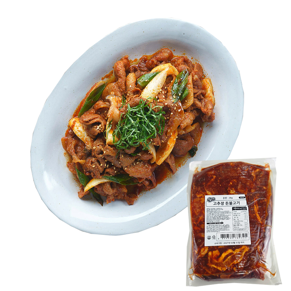 [오늘고기] 고추장 돈불고기 2kg/고추장제육볶음 돈불고기 - 상품 이미지