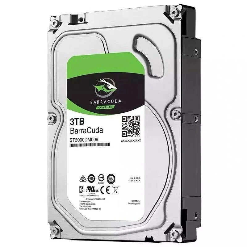 ST3000DM008Seagate 3TB 3.5 SATA 6 Gb/s 64MB 7.2K 감시 하드 드라이브새 원본