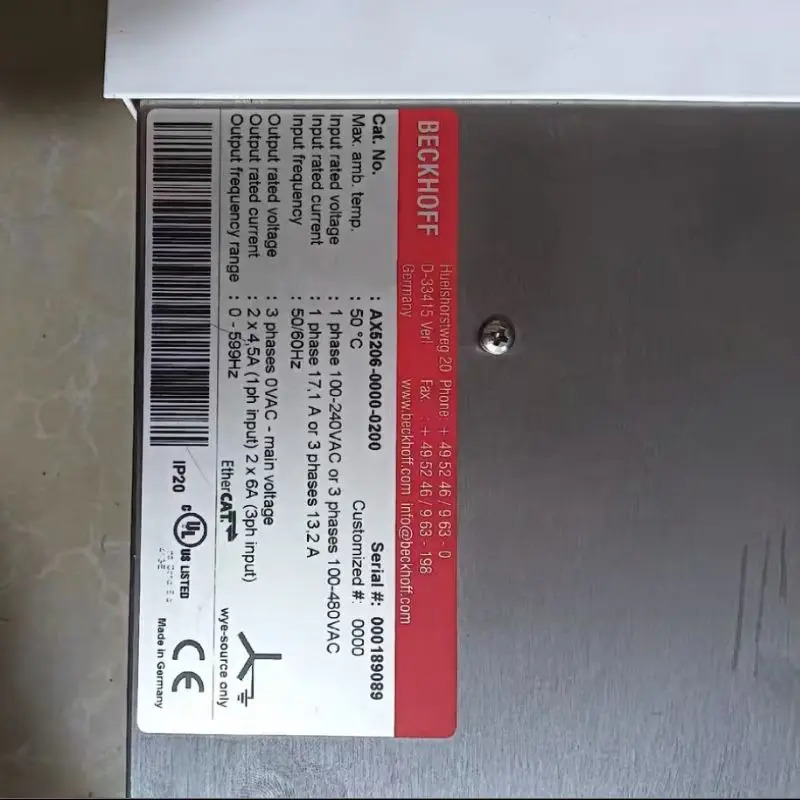 리퍼 OK 서보 드라이브 AX5206-0000-0200