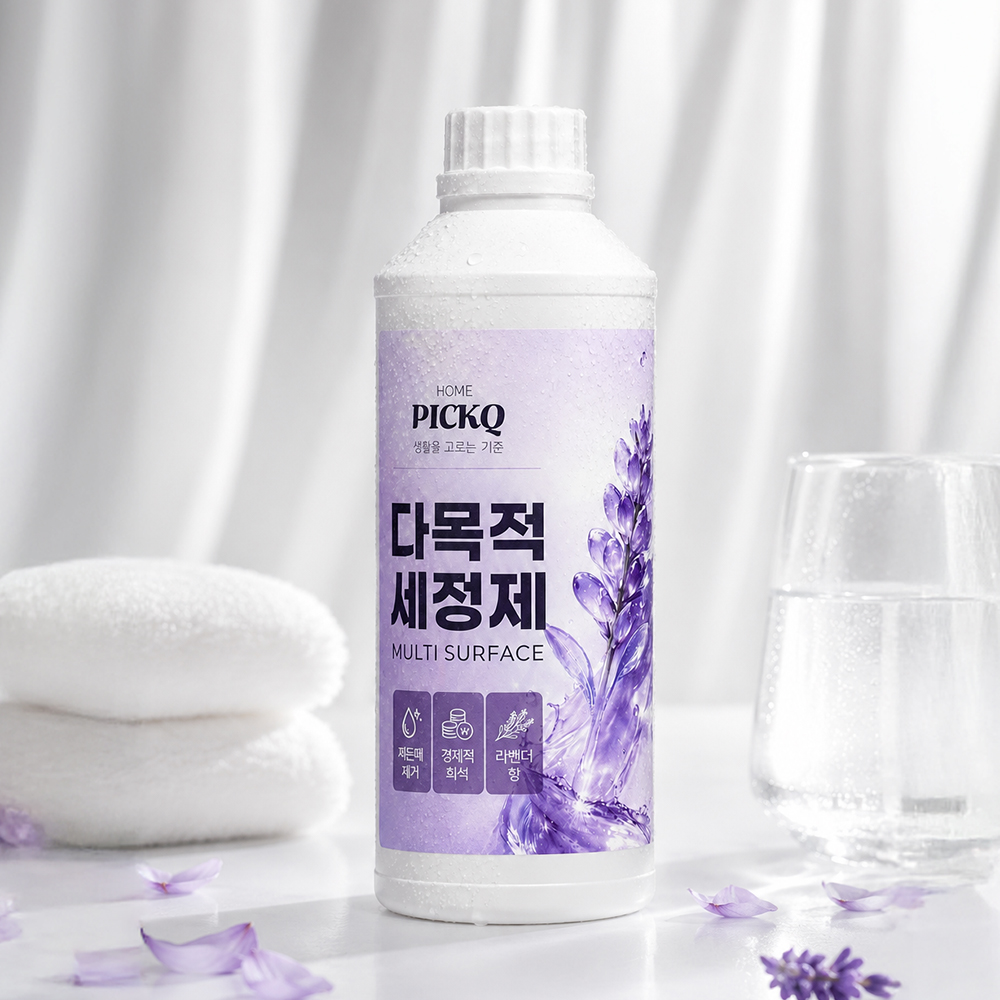 홈픽큐 바닥청소세제 다목적세정제 라벤더향 1L 건물 사무실 계단 화장실 찌든때제거 - 상세 이미지 3