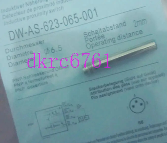 오리지널 Contrinex DW-AS-623-065-001