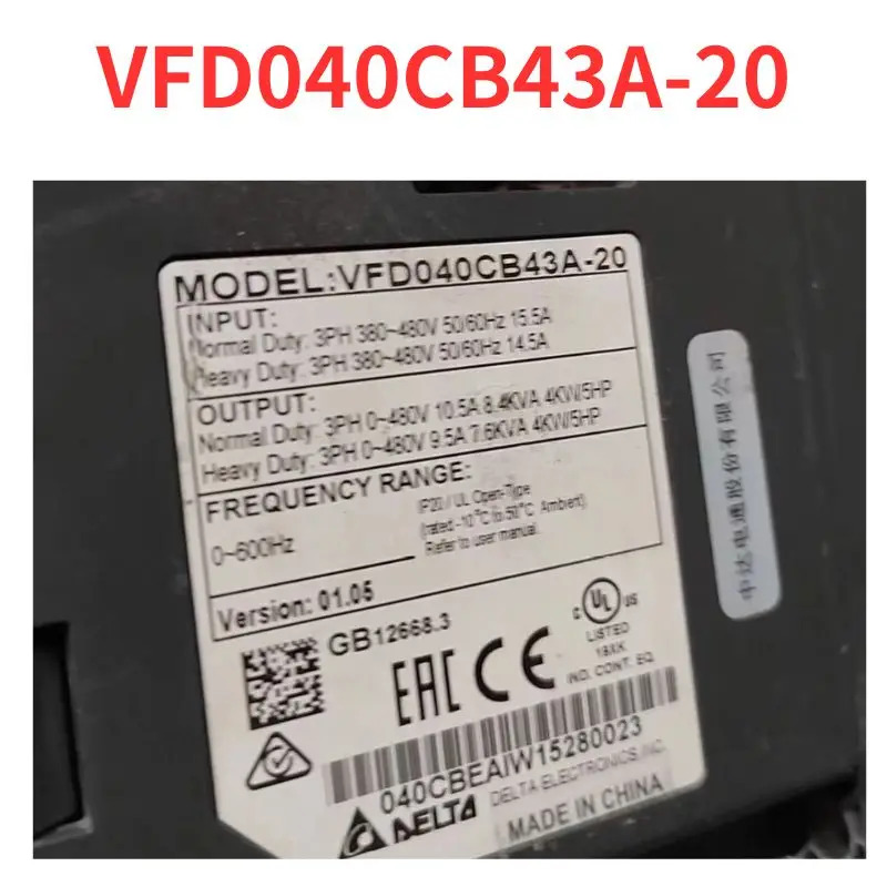 VFD040CB43A-20 주파수 변환기 리퍼 완료 신