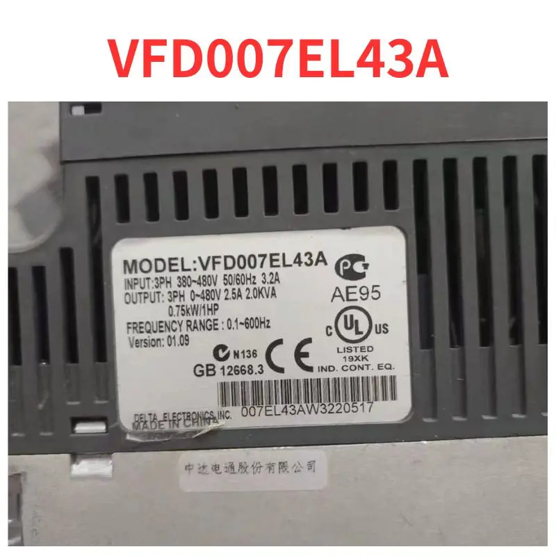 리퍼 완료 주파수 변환기 신 VFD007EL43A