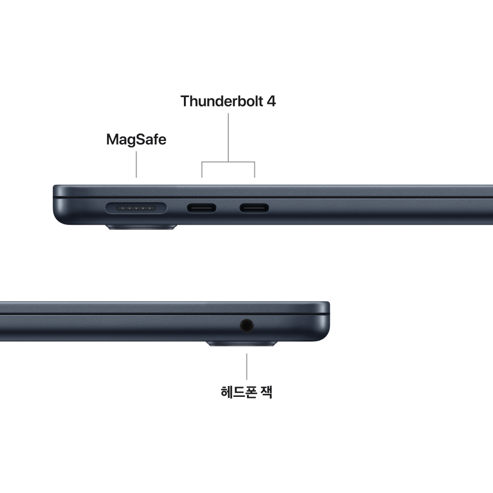 애플 맥북에어 13 M5 (CPU10/ GPU10) 24GB 512GB 미드나이트 Z1L6000PZ 상품 이미지