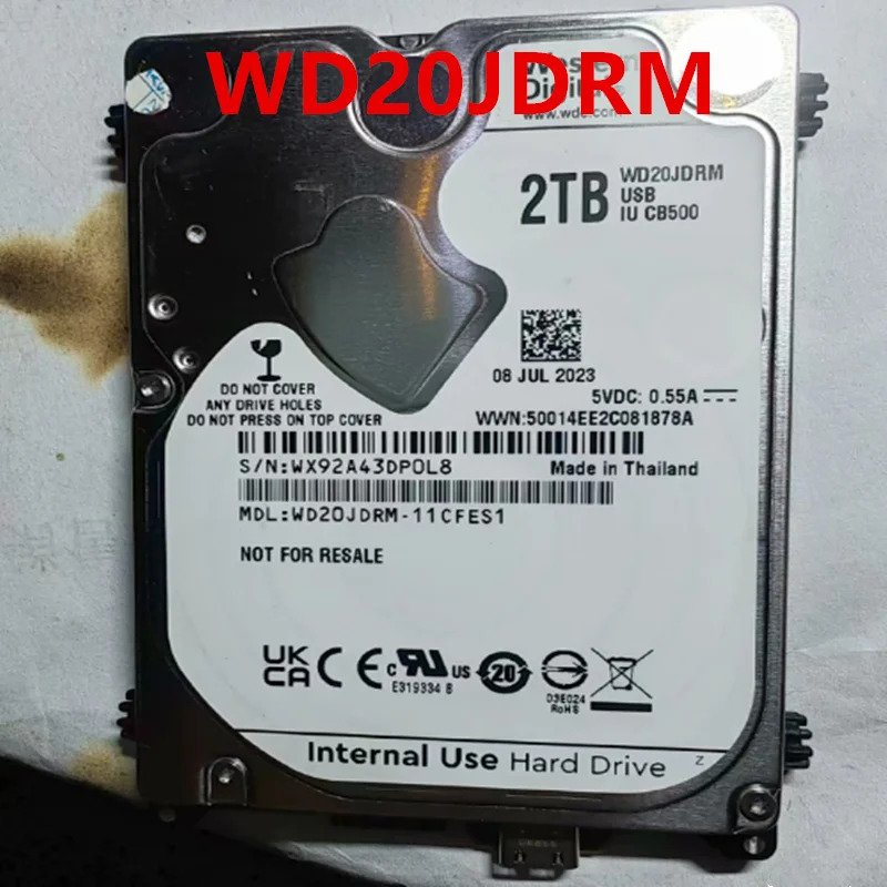 WD 2TB 2.5인치 WD20JDRM새 오리지널 모바일 하드