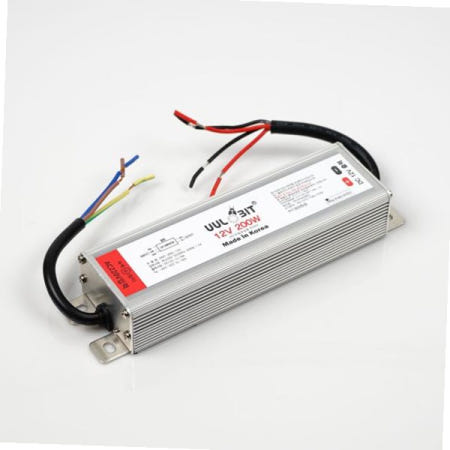 울빛 안정기36w2등용 안정기 SMPS 방수형 DC 200W 12V