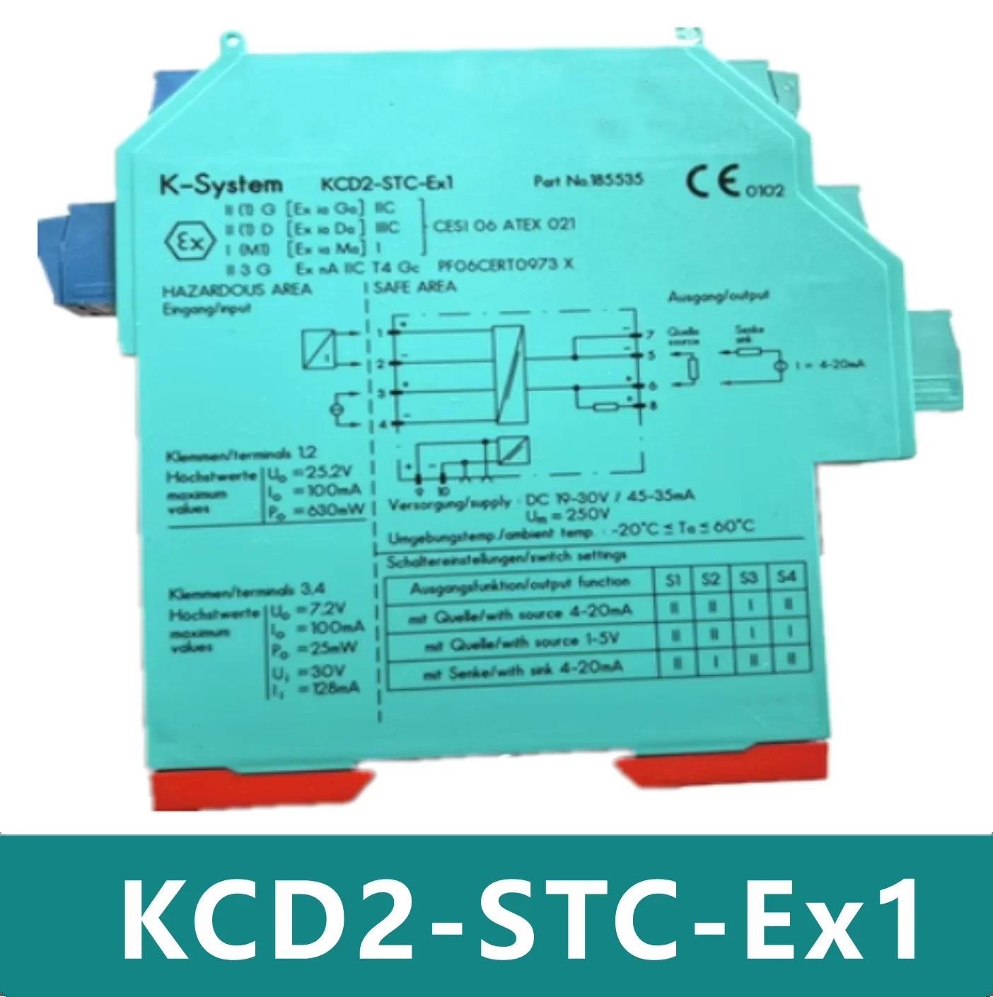 KCD2-STC-Ex1 아날로그 수량 접근 안전 배리어