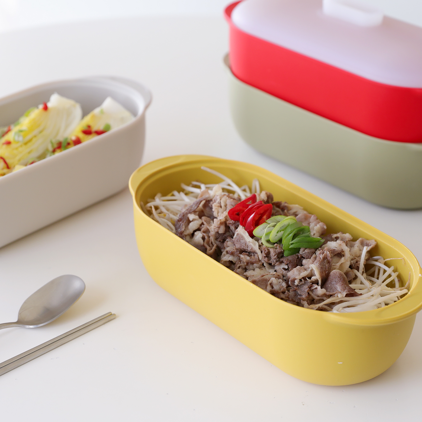 이우아여사 무아 국내생산 플래티넘 실리콘 찜기 전자레인지 용기 계란찜 이유식 냄비 이미지 6