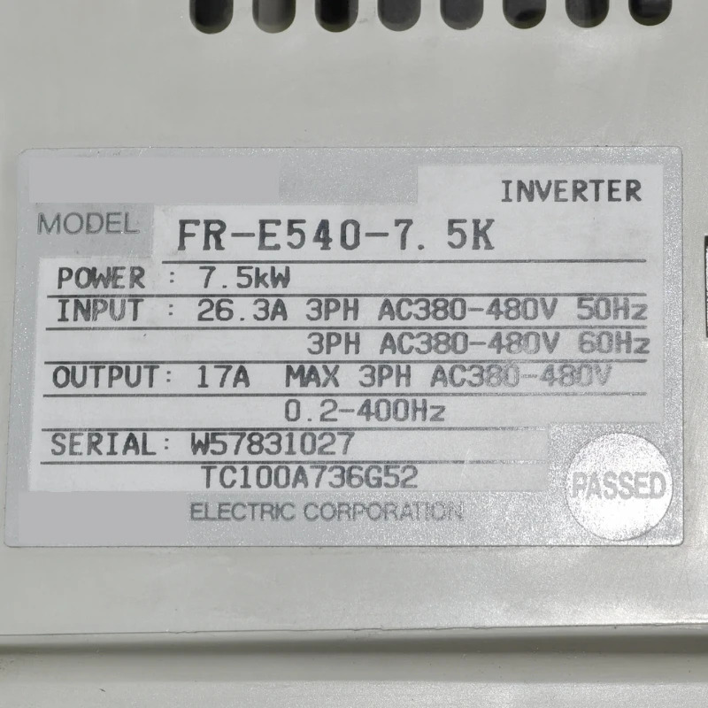 새 FR-E540-7.5K 인버터