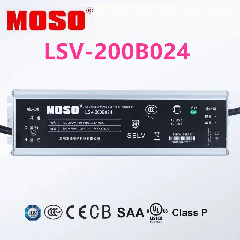 MOSO 12V16.67A 200W LSV-200B012 24V8.33A LSV-200B024 36V5.5A LSV-200B036 48V4.17A LSV-200B048 새 전원공