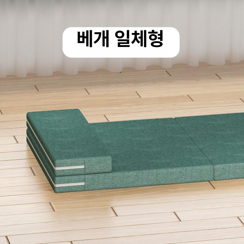낮잠매트 싱글 토퍼 원룸 긴급배송 접이식매트리스 라텍스 다다미 폴딩 연결형 기숙사 메모리폼 - 상세 이미지 4