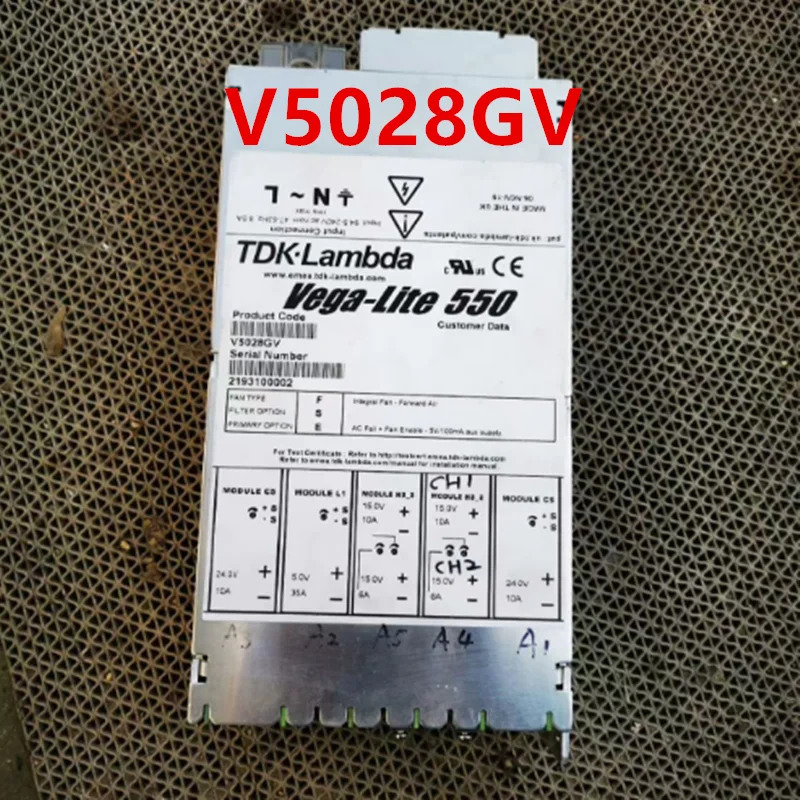 TDK-LAMBDA VEGA-LITE 550 550W V5028GV리퍼 전원공급장치가 새 처럼 작동함