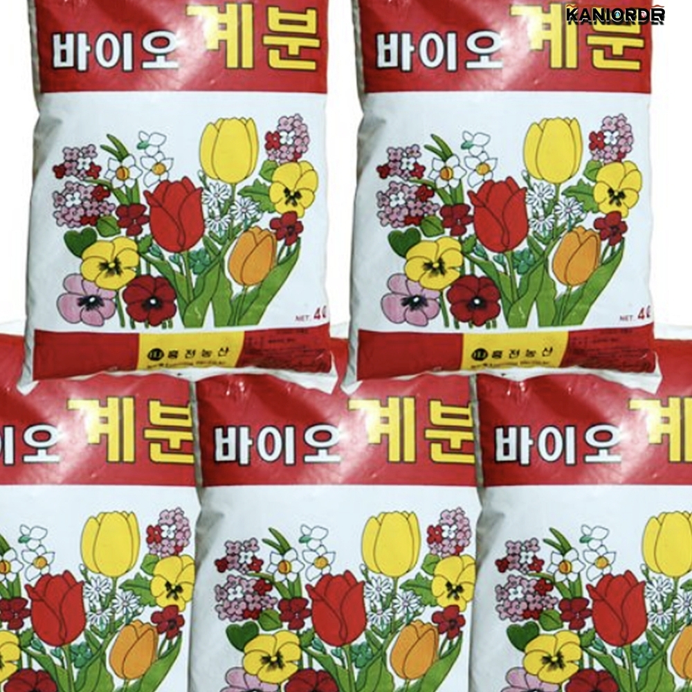 발효 계분 채소 농사 텃밭용 추비 비료 화훼용 닭똥 거름 4LX5개 - 상품 이미지
