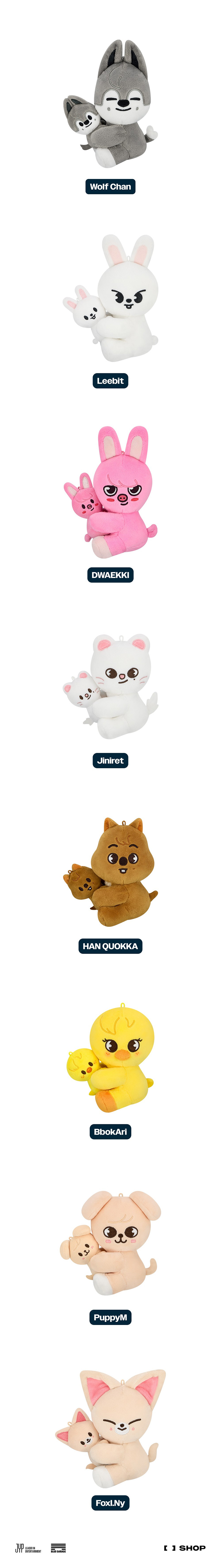 SKZOO Magnetisches Plüsch-Set — STRAY KIDS
