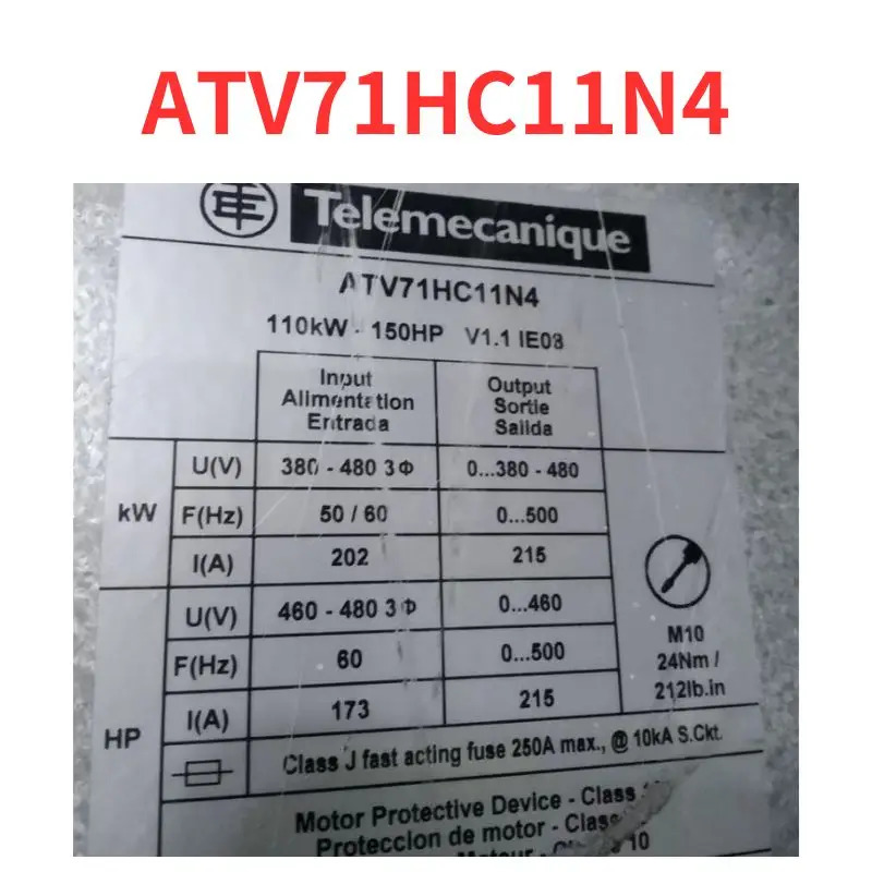 리퍼 ATV71HC11N4 주파수 변환기 완료