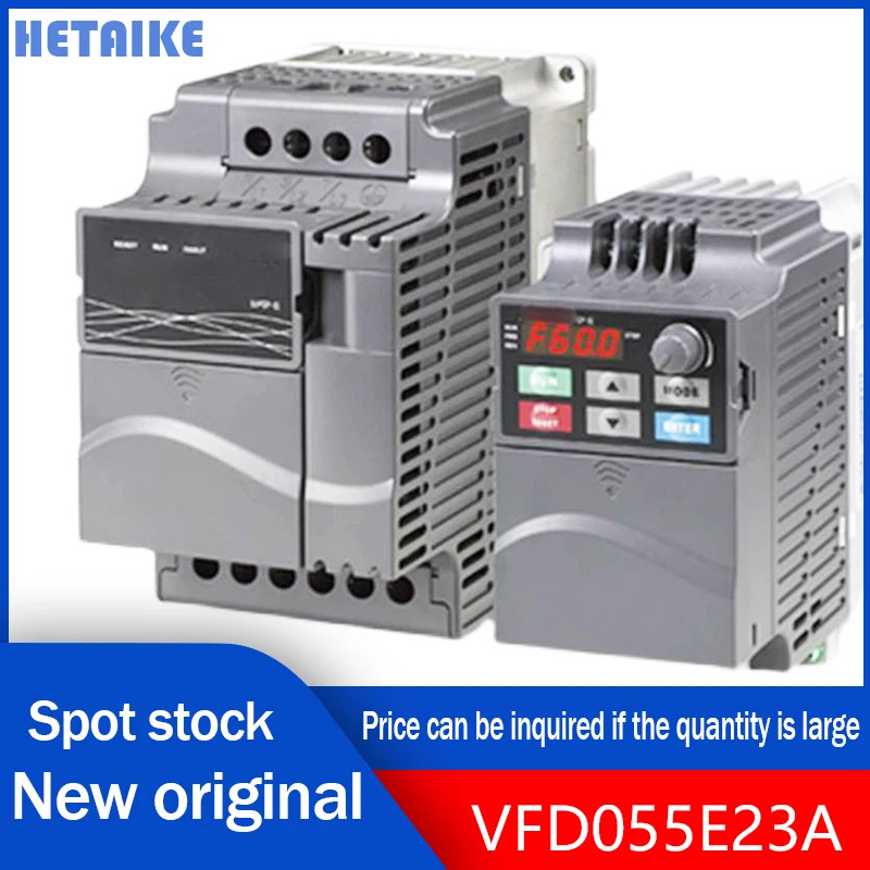 VFD-E 인버터 AC 모터 드라이브 VFD055E23A 220V 5.5Kw 7.5hp호환 25A 600HZ 신