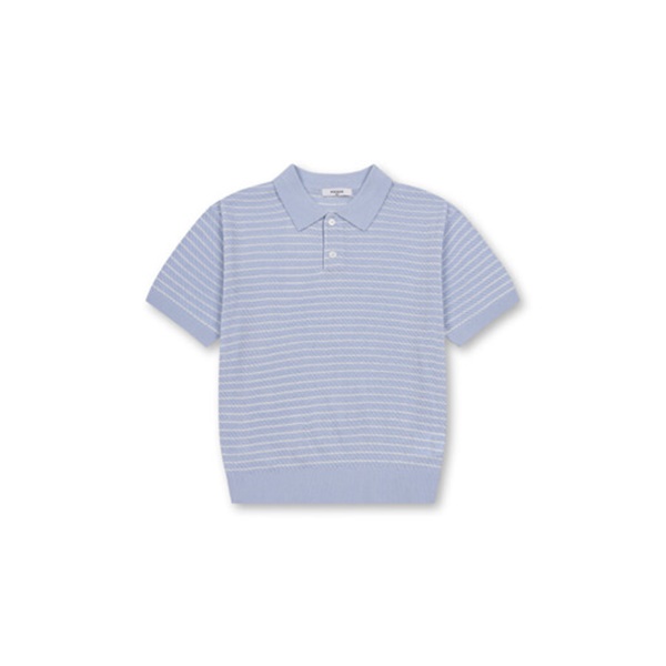 폴햄키즈 공용 카라 스트라이프 반팔 니트3color(택1) G2ER3020A - 상세 이미지 4