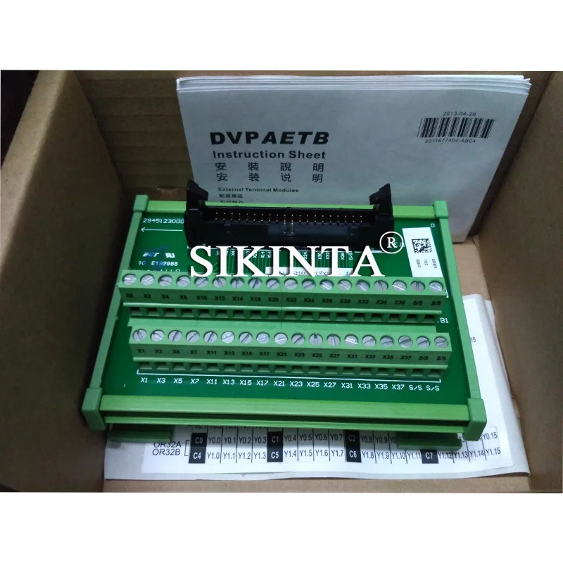 PLC 모듈 외부 배선 터미널 DVPAETB-ID32A 완전히 리퍼