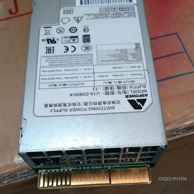 ASPOWER 800W U1A-D0800-K리퍼 전원공급장치가 새 처럼 작동함
