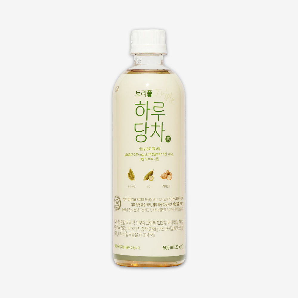 케어웰 트리플 하루당차 기능성표시식품 바나바잎 여주 돼지감자차 500ml, 40개 이미지 7
