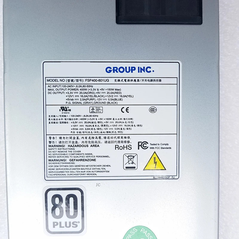 FSP 1U 400W 스위칭 전원공급장치 새 원본 PSU FSP400-601UG FSP400-701UH SPI400U4BB