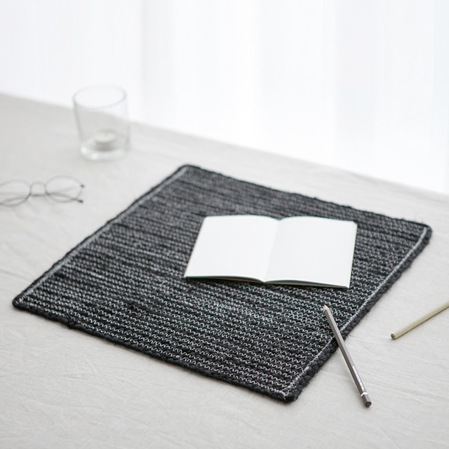 BUCHIDA 매트 사각 40x40 블랙 이미지 4