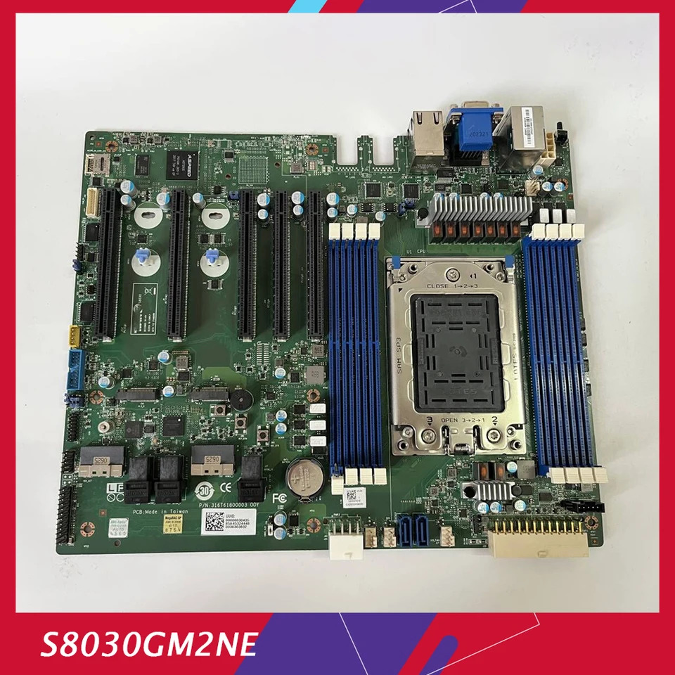 TYAN S8030 서버 마더보드 S8030GM호환2NE EPYC 지지대 280W 7H12 리퍼 완료 고품질