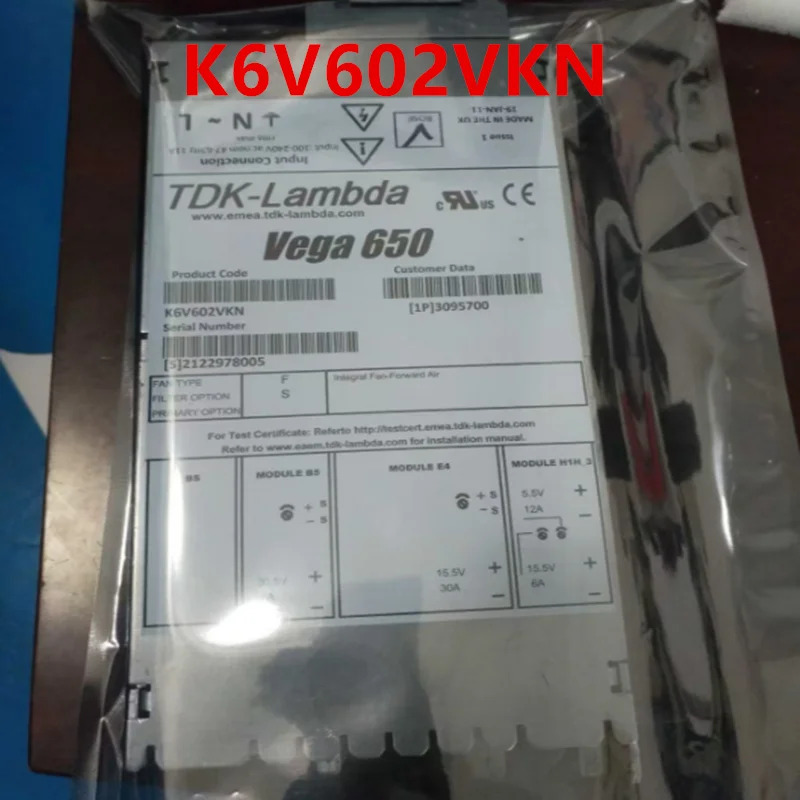 TDK-LAMBDA VEGA 650 650W K6V602VKN새 오리지널 전원공급장치 새 처럼 작동